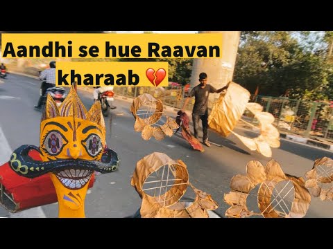 Aandhi Se Hue Raavan Kharaab 💔 | Ravan making 2025 | Ravan dahan 2025 ...