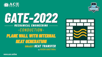Heat Transfer through Plane wall with internal heat generation | Kausik Agastyaraj Sir | ACE Online