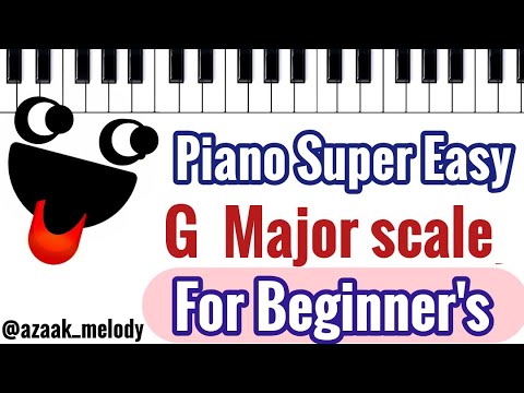 g major scale Piano for beginners ( Right and left hands )- Piano ...