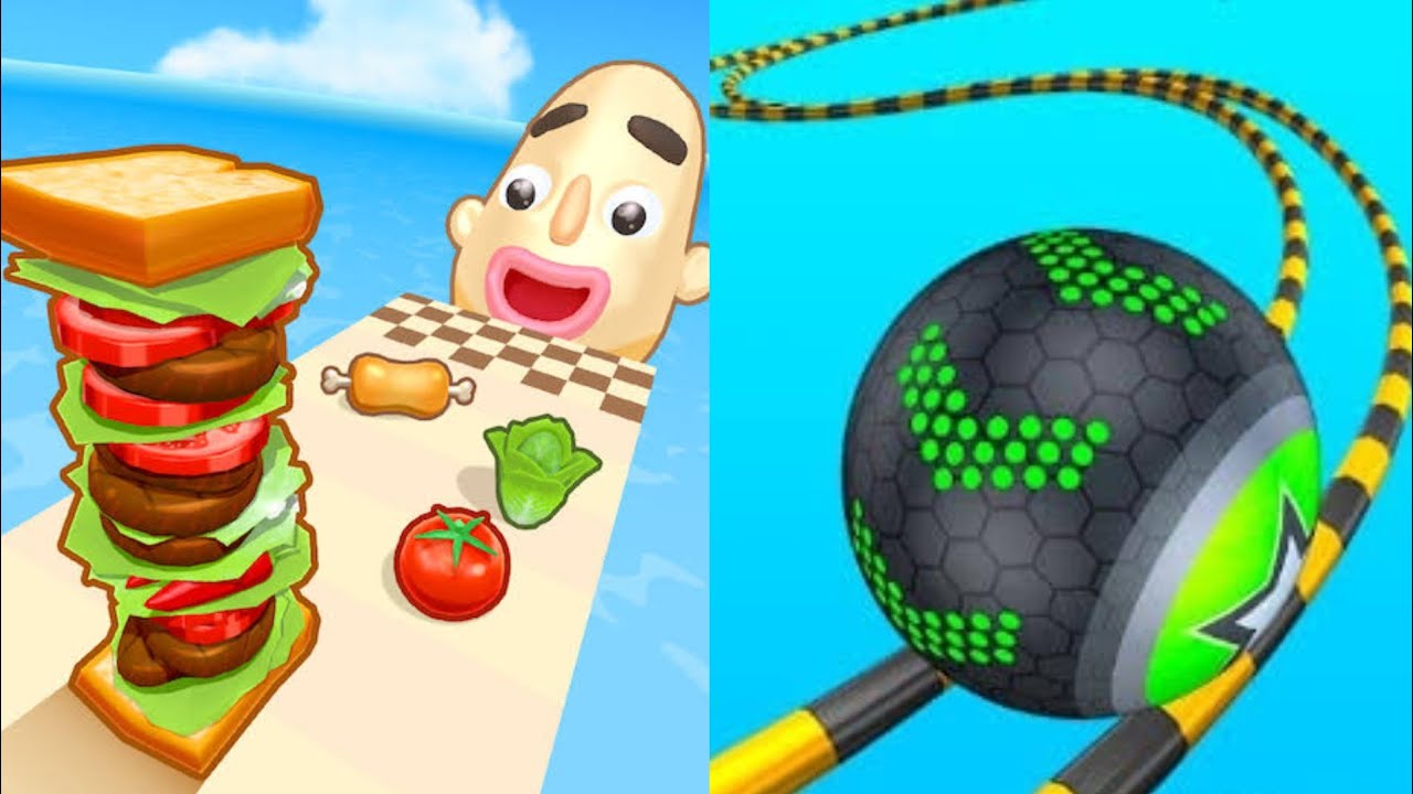 Going Balls vs Sandwich Runner - All Levels Gameplay New APK Update Gameplay 2026