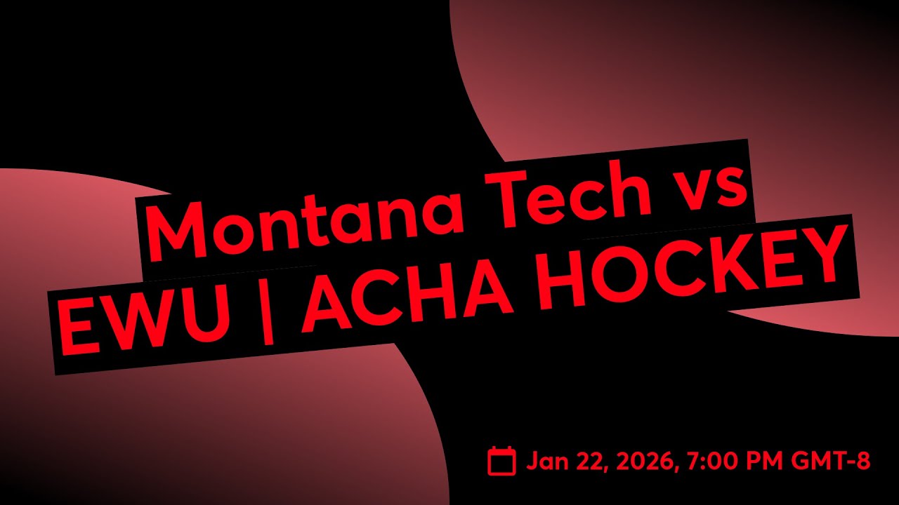 Montana Tech vs EWU | ACHA HOCKEY - YouTube