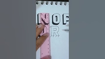 Easy way to make 3D letter R, Subscribe if you like this video #shorts #youtubeshorts #how #3d