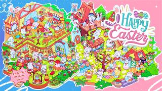 The Cutest Happy Easter Bunny 2-Pack 3D Sticker Scenes screenshot 3