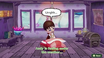 Miitopia - Andy getting sick results in Dan getting better
