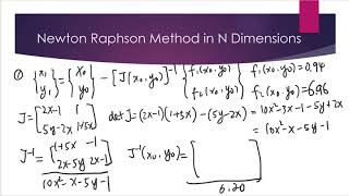 Newton Raphson Method in N Dimensions (Part 2)