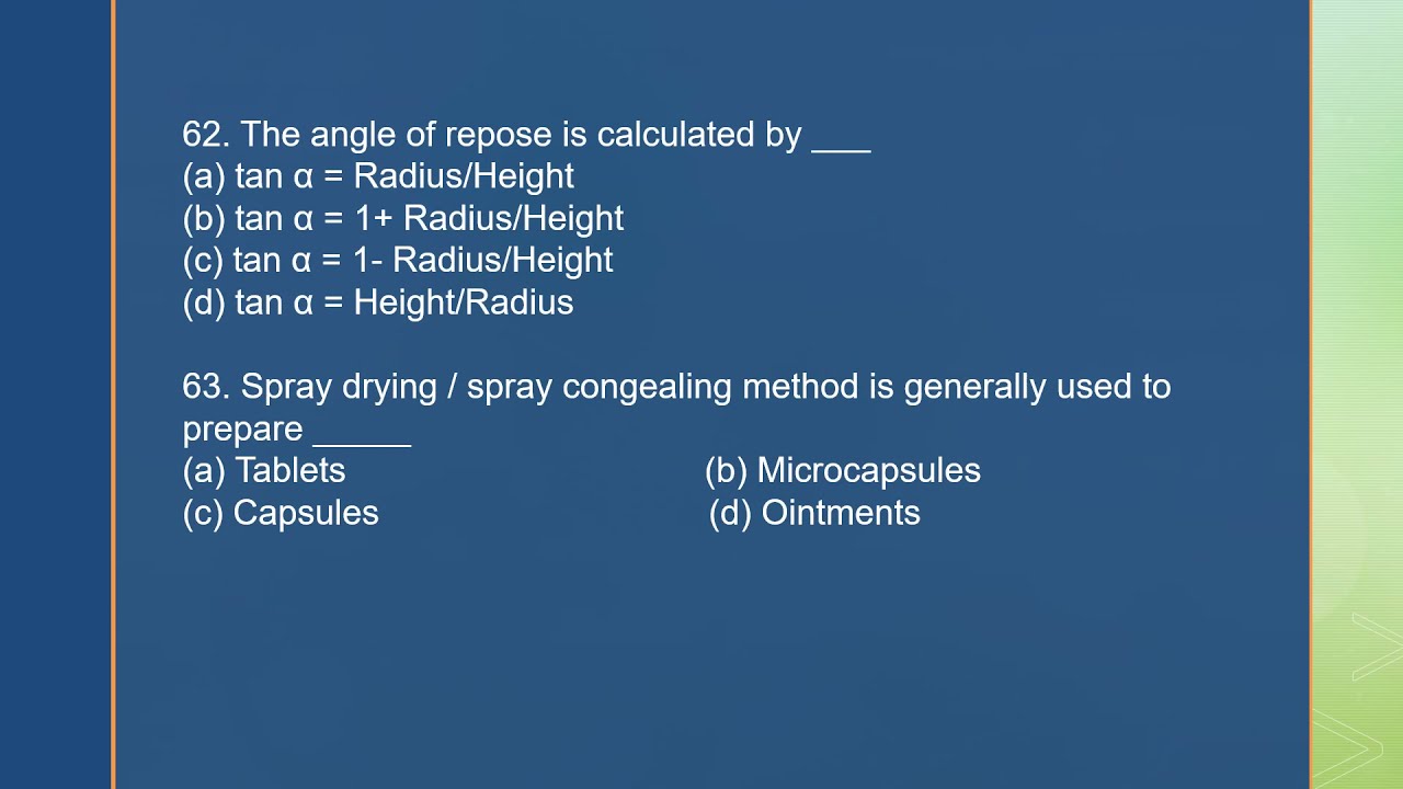 GPAT 2018 solved question paper