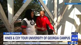 Hines Ward and Coy Wire Take a University of Georgia Tour
