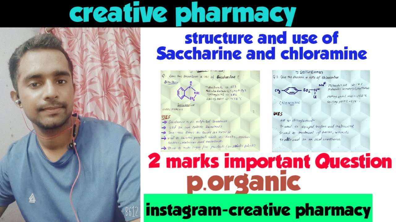 structure and use of chloramine (CH3C6H4SO2NClNa) and saccharine