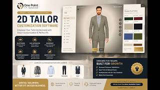 2D Suit Customization Soft | Real-Time Suit Designer for Tailors & Customers |One Point I.T Solution