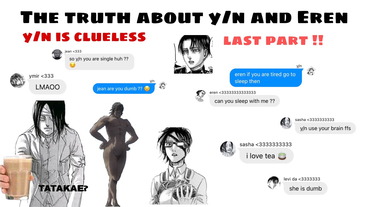 [aot x y/n] titan’s food groupchat