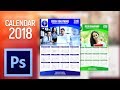 How To Design a 2018 Calendar in Photoshop CS6 | Tutorial