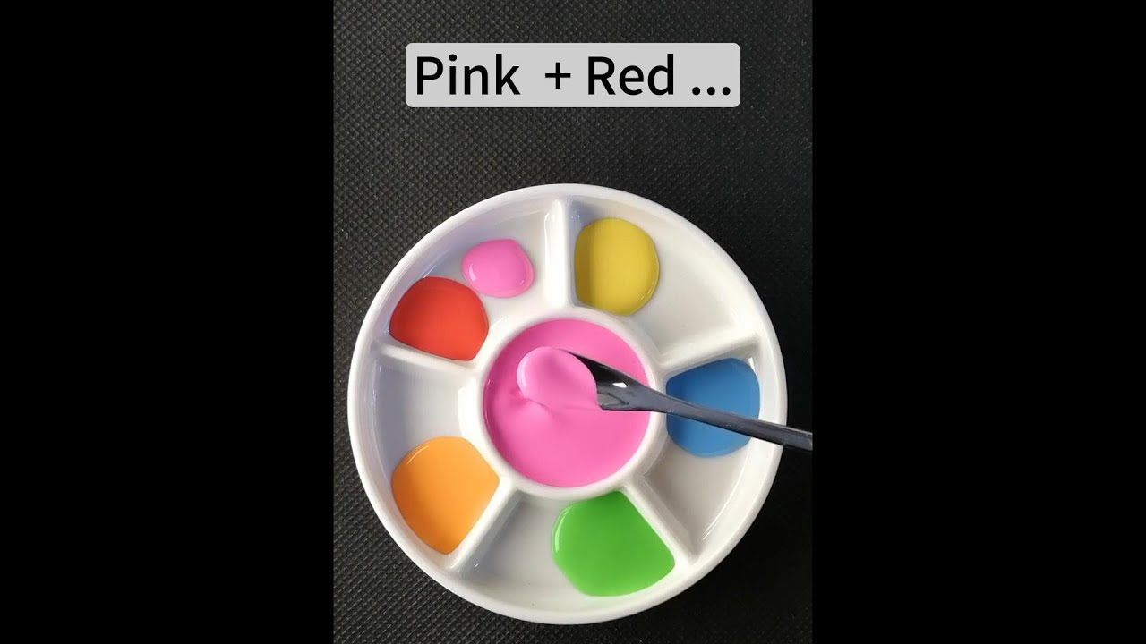 Pink And Red Color Mixing. - YouTube