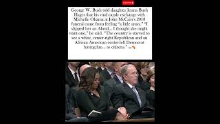 Celebrity George W  Bush on Candy Swap With Michelle Obama “Country Is Starved to See… Citizens Get Along” Net Worth