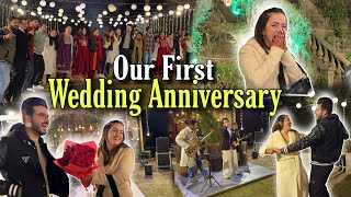 Wedding Anniversary Pe Itne Sare Surprises || Our First Wedding Anniversary || Jyotika and Rajat
