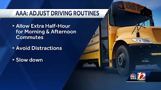 AAA issues safety alert for North Carolina drivers as new school year begins