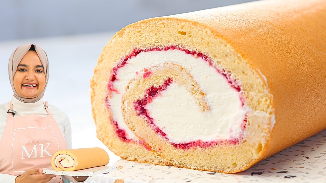 Light & Moist Swiss Roll Cake - Cakes by MK