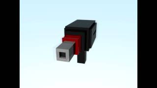 C4D minecraft rig-LaserGun screenshot 4