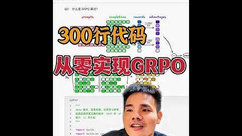 300行代码从零实现GRPO算法，手把手教你实现 Agent RL，训练 Agentic RAG (DeepSeek R1 同款技术）