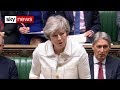 Theresa May is addressing the Commons on the Brexit backstop