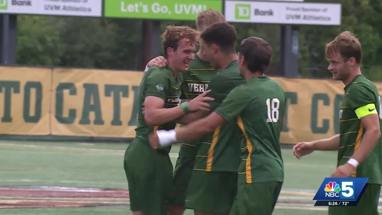 The University of Vermont Men's Soccer Team picks up 4-1 win against Colgate