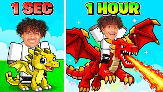 Roblox But EVERY Second My DRAGON Evolves