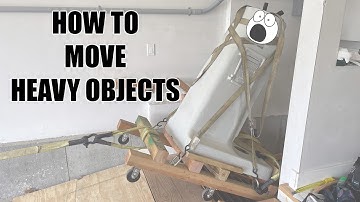 How to Move Heavy Objects - Getting my 1958 Bridgeport Mill into my basement workshop