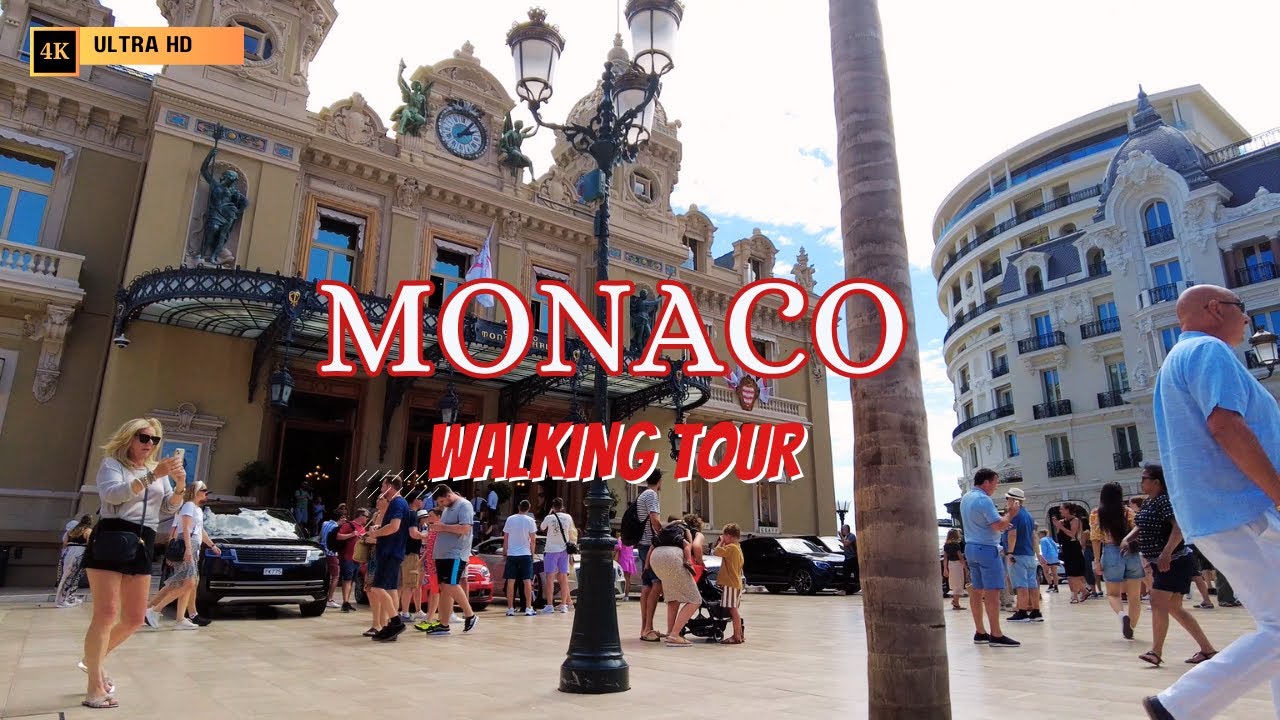 Monaco Walk MONACO, French Riviera Walking Tour - 4K (With captions) - YouTube