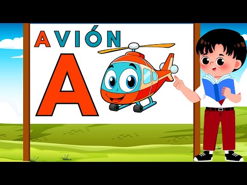 ✨ ¡Aprende las letras en español con palabras divertidas para niños! ✨