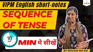 Sequence of Tense Explained in 10 Minutes | 100% Exam Questions | Shivani Ma’am VIPM
