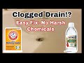 HOW TO EASILY UNCLOG ANY DRAIN WITHOUT HARSH CHEMICALS (BAKING SODA + VINEGAR) Stephanie McQueen