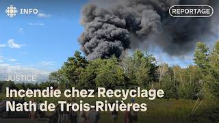 Violent fire rocks a Trois-Rivières junkyard and triggers explosions