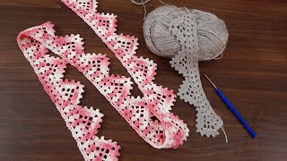 #67 How to crochet beautiful edging/lace /border.||हिन्दी ||English subtitles || screenshot 1