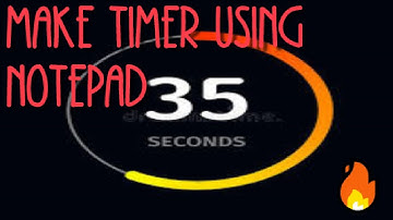 How To Make A Countdown Timer From Notepad | CyberwarriorsAP