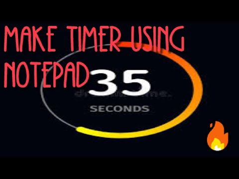 How To Make A Countdown Timer From Notepad | CyberwarriorsAP