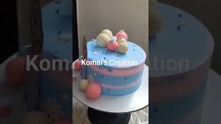 Elsa(Frozen) theme cake #cakedecorating #frozentheme #elsa #komalscreation#themecake#frozen#ytshorts