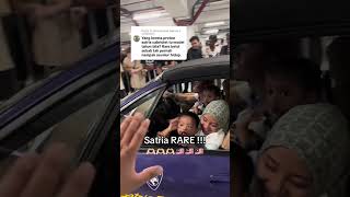 It's rare to find a Satria car that can open the roof like this #automobile