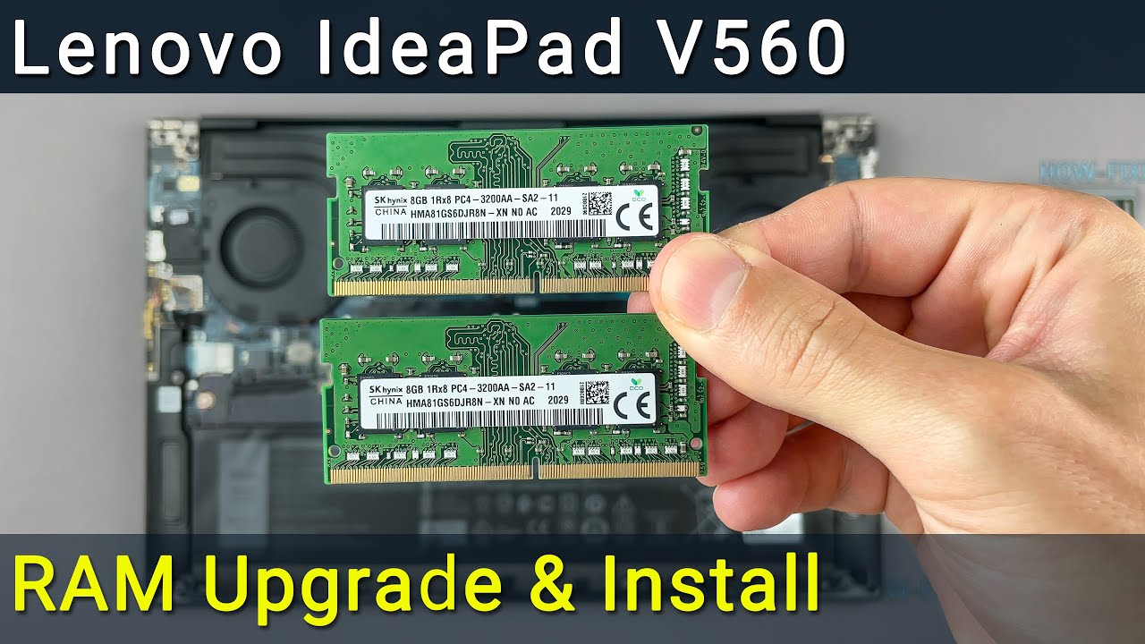 How to upgrade RAM memory in V560 laptop