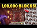 I mined 100000 blocks in a straight line in the nether 