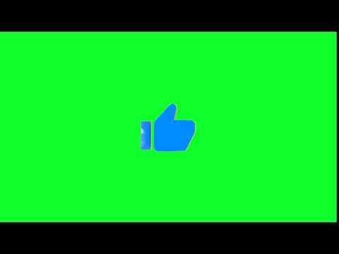 Green screen Like button animation Thumbs up FREE download No copyright overlay