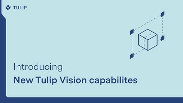 Introducing new capabilities in Tulip Vision