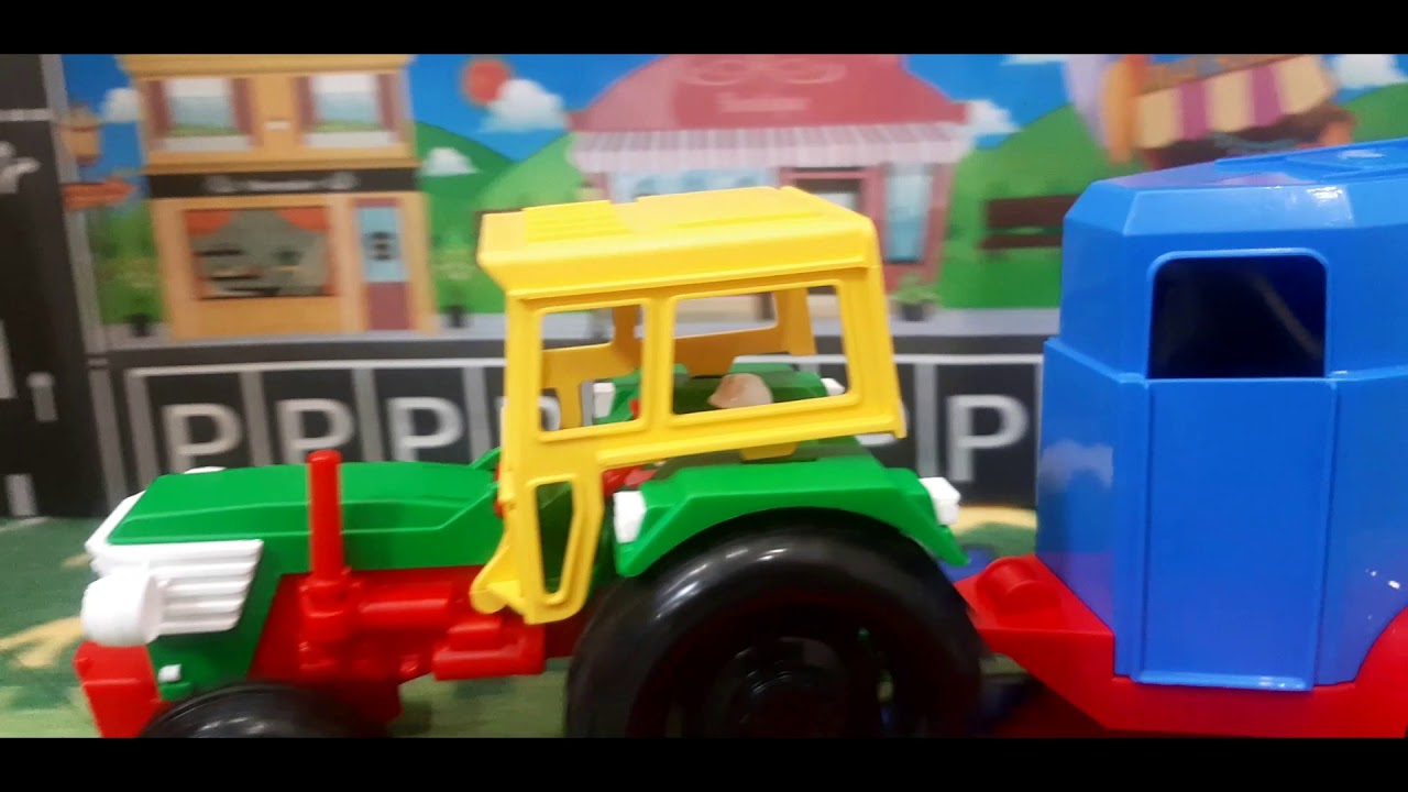 Learn numbers with hourses| Tractor ride| Funny cartoon|Farm|Везем коней на ферму|Трактор| Лошадки