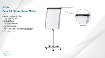 FRANKEN Paper Roll Flipchart Easel Mobile