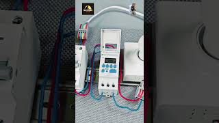 Digital timer switch connection with light #digitaltimer #timerswitch #electrician #electricalwork