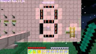 Minecraft 7 segment display + decoder