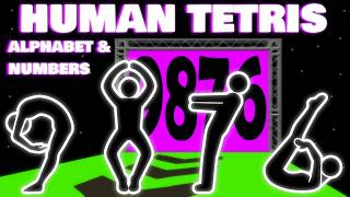 Human Tetris Squad | Zahlen- & Buchstaben-Edition | Interaktives Spiel für 4 Spieler screenshot 5