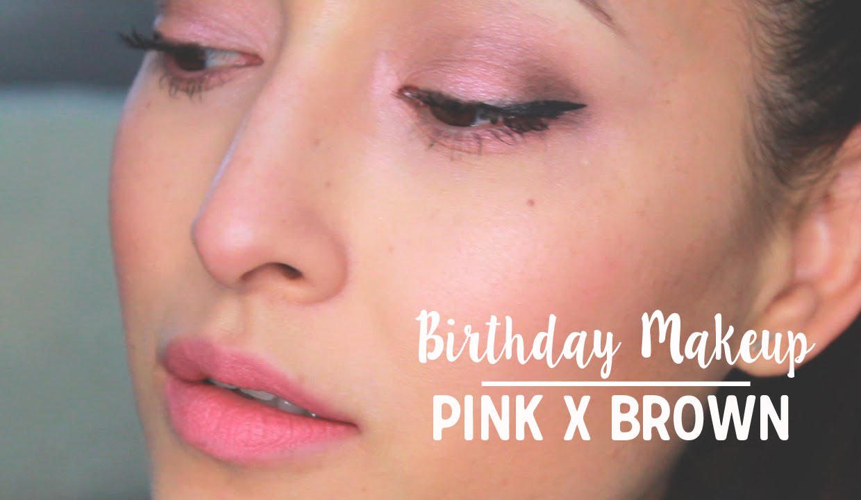 Birthday Makeup Pink x Brown | Friedia
