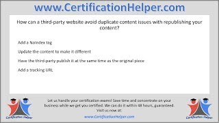 Full How can a third-party website avoid duplicate content issues with republishing your content Update