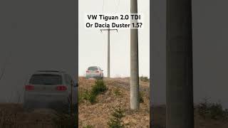 Volkswagen Tiguan vs Dacia Duster Offroad #duster4x4 #vwtiguan