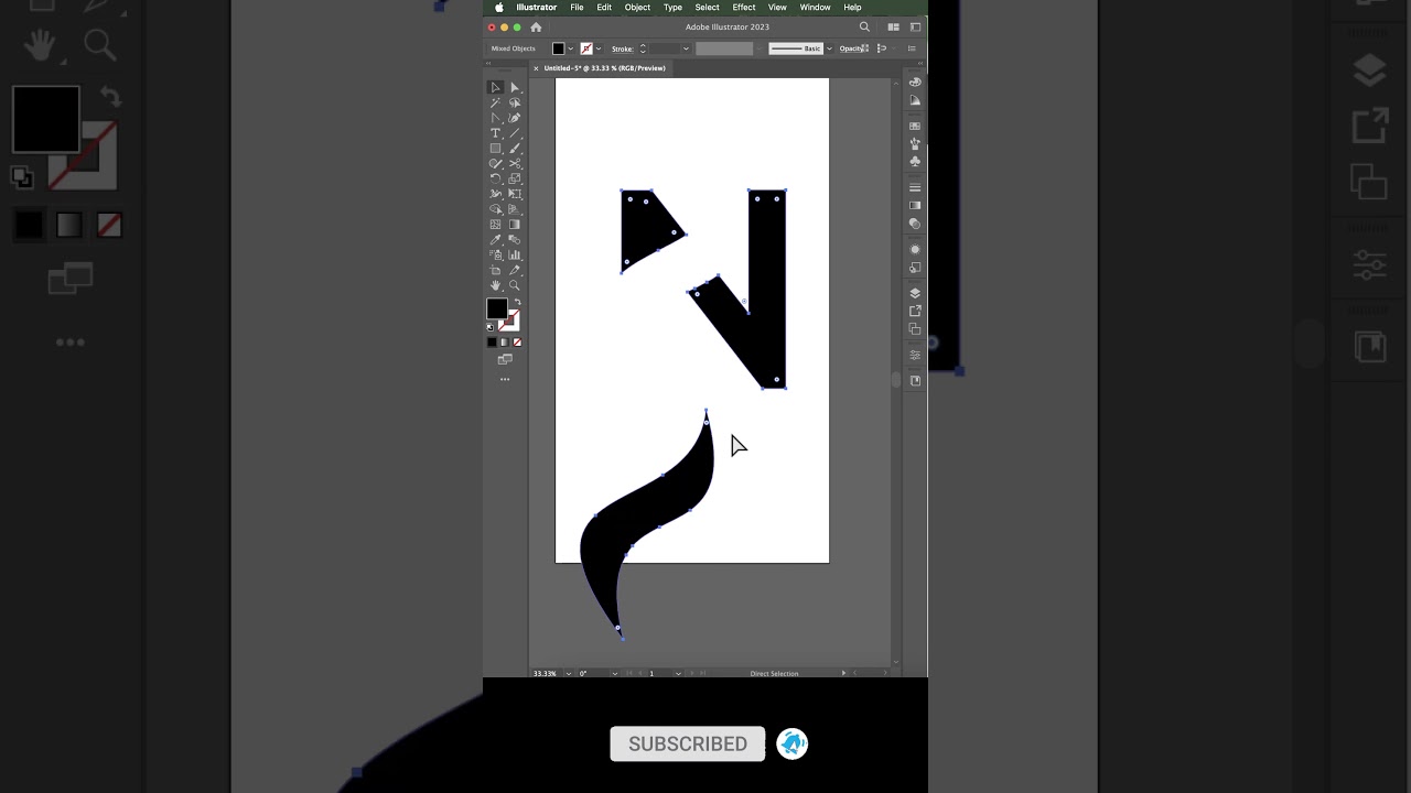 Creative N Logo Design In Illustrator  