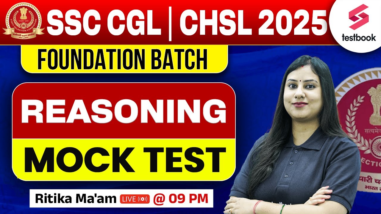 SSC CGL CHSL 2025 | SSC CGL & CHSL Reasoning Class by Ritika Ma'am ...